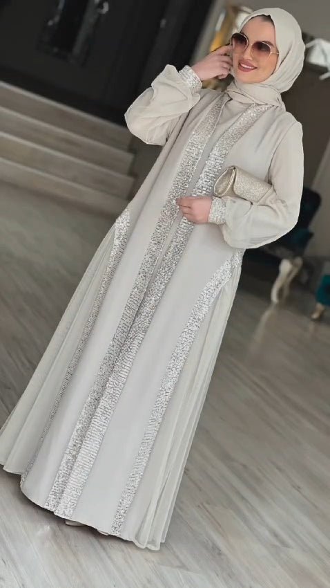 SATA6 Luxury 2 - Piece Abaya - kewe