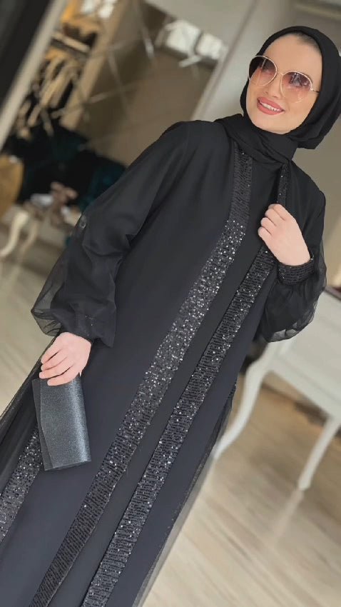 SATA6 Luxury 2 - Piece Abaya - kewe