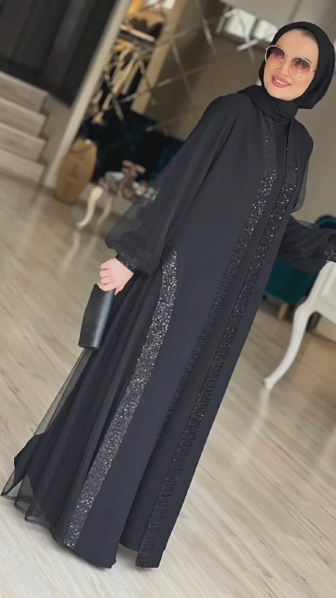 SATA6 Luxury 2 - Piece Abaya - kewe