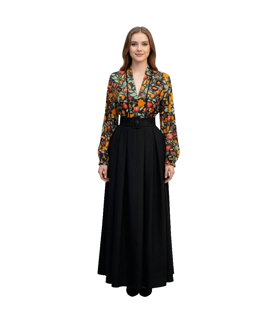 digital print dress Pan44 - kewe