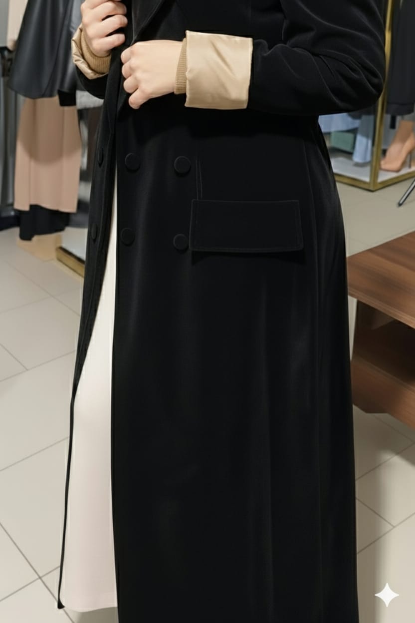 long Lined leather coat Twix8 - kewe