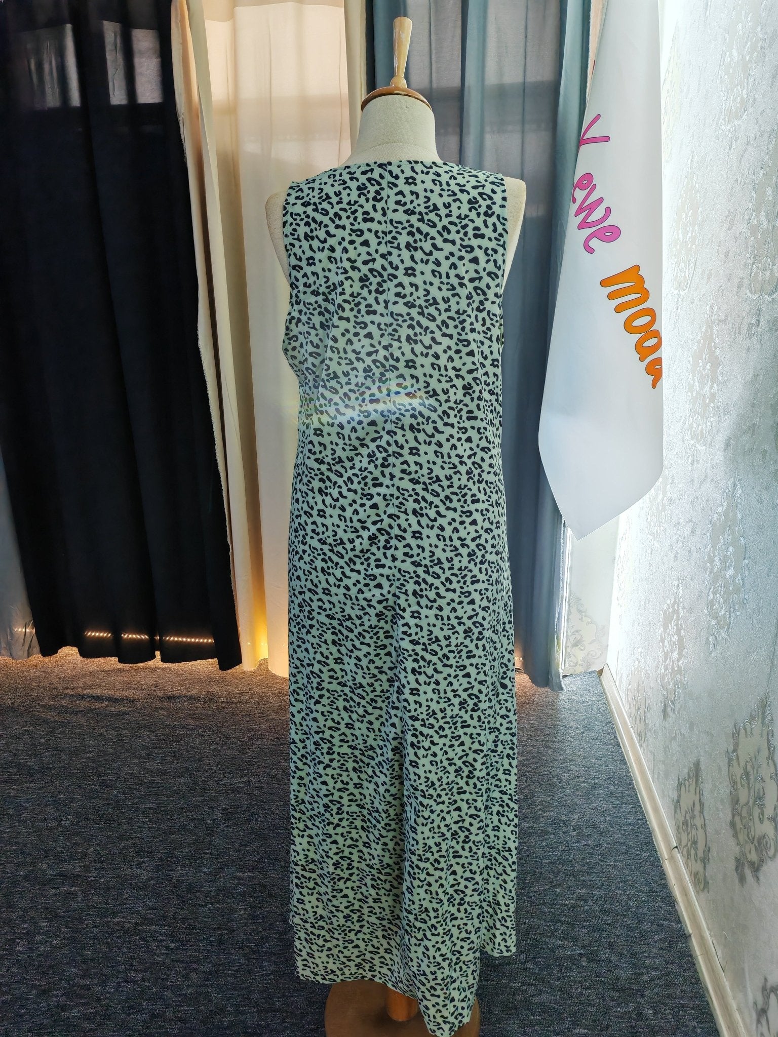 SAED13 Luxurious Tiger Dress & Jacket Set - kewe