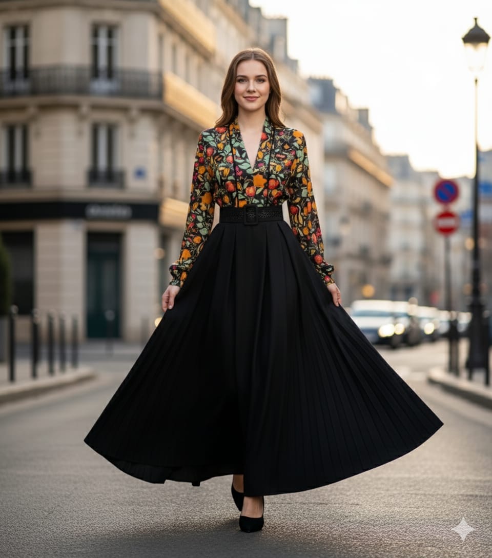 digital print dress Pan44 - kewe