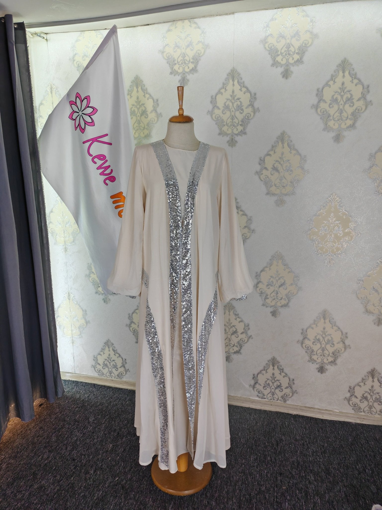 SATA6 Luxury 2 - Piece Abaya - kewe