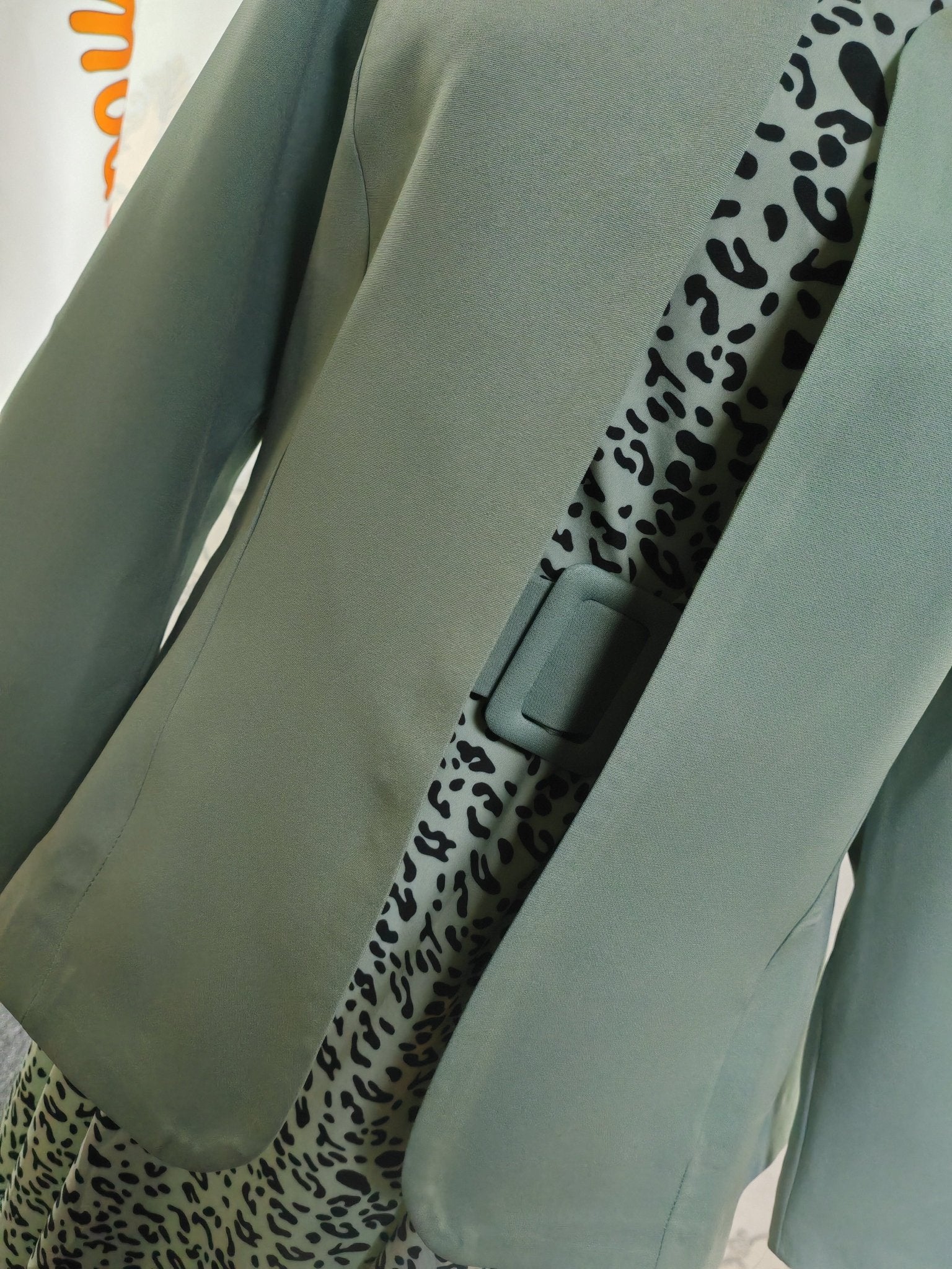 SAED13 Luxurious Tiger Dress & Jacket Set - kewe