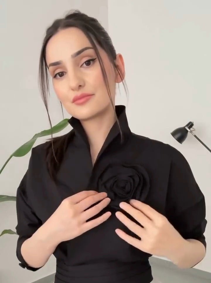 3 - Piece Set jacket , skirt , belt with fllower pin NXC - kewe