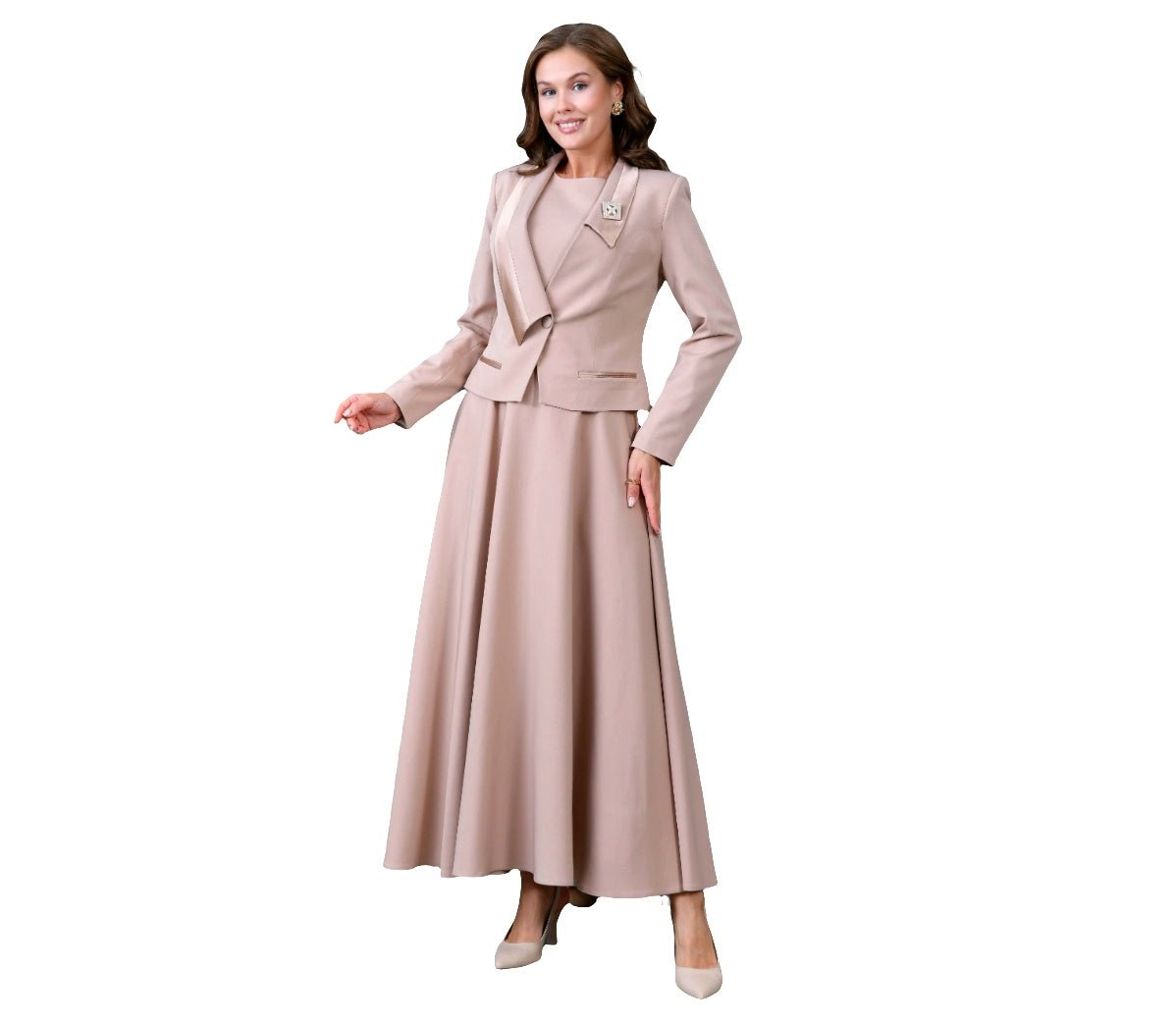 3 - Piece Set jacket with lining , skirt and shirt ADDIM9 - kewe