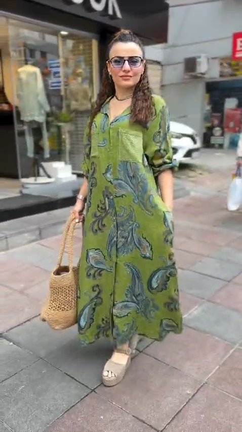 digital print dress ANDO5 - kewe