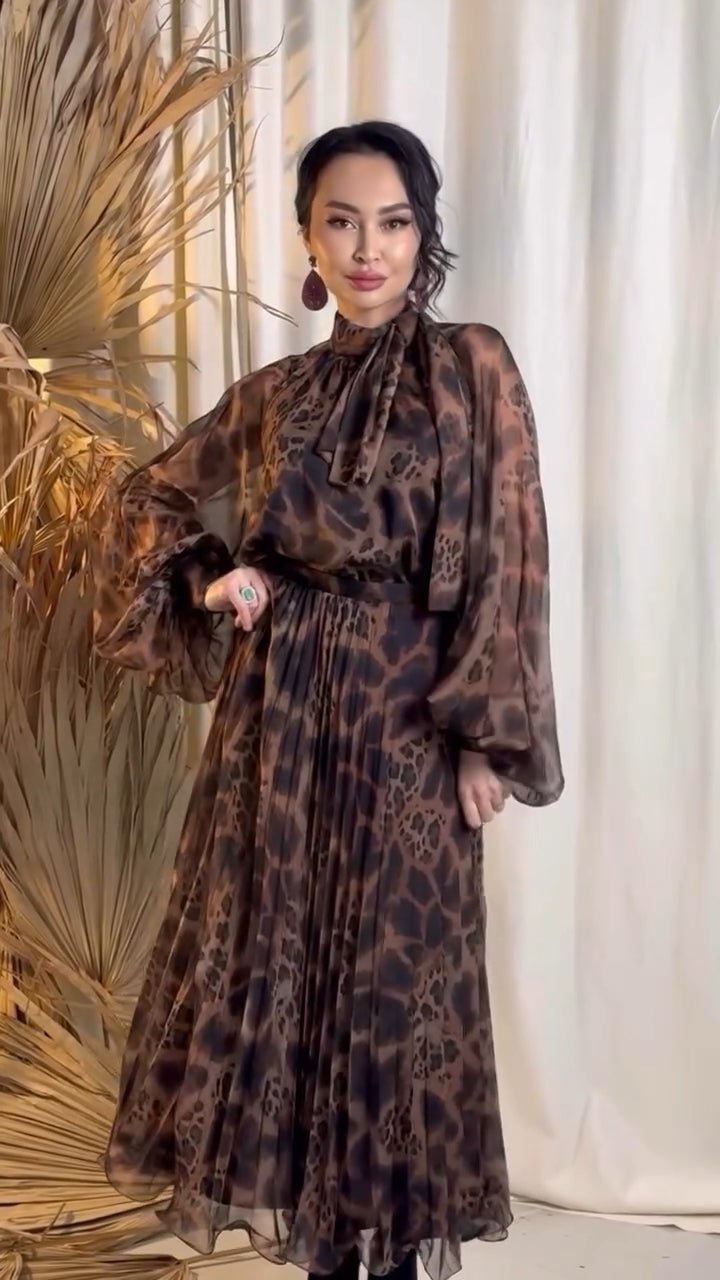 leopard Two - Piece Set Kafs1 - kewe