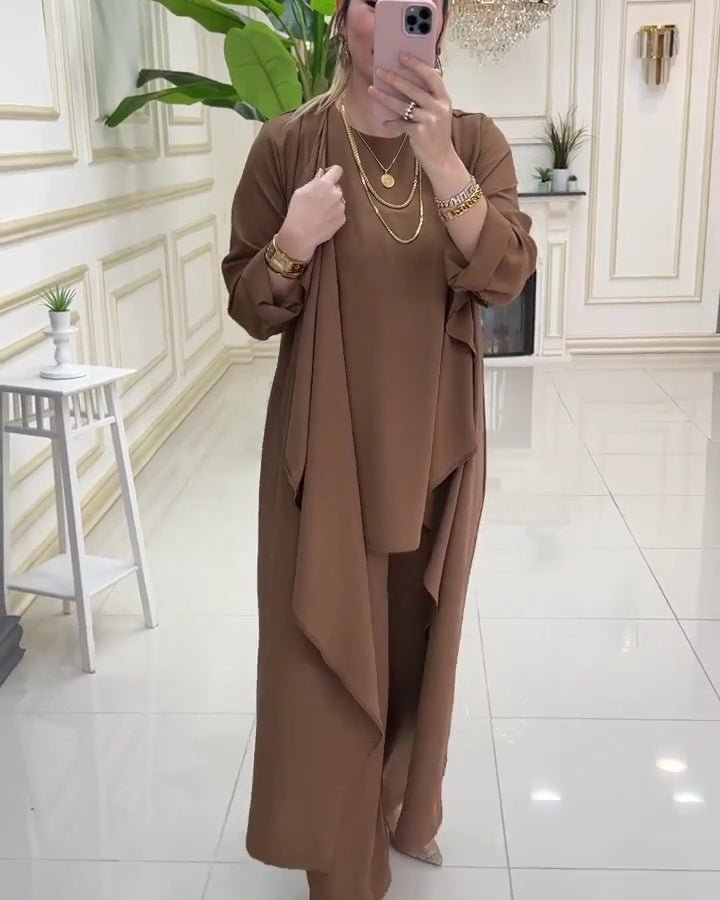 Three - Piece Set Brown8 - kewe