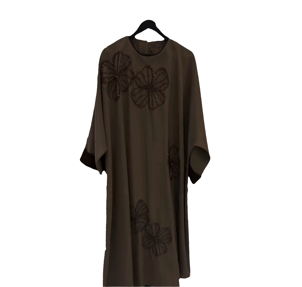 Silk Elegance Dress with stones SERAM - kewe