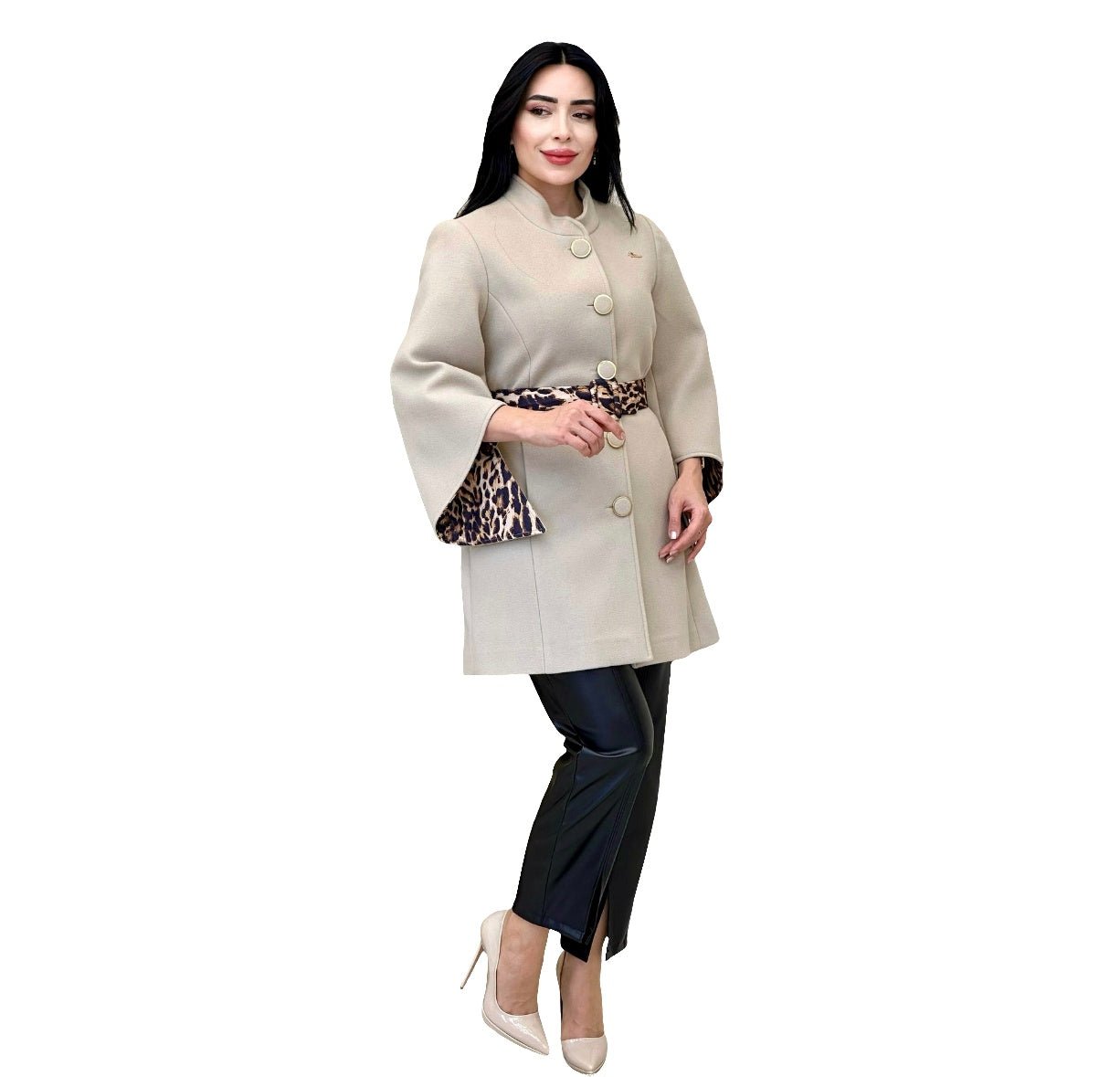 leopard lining Jacket Dsny6 - kewe