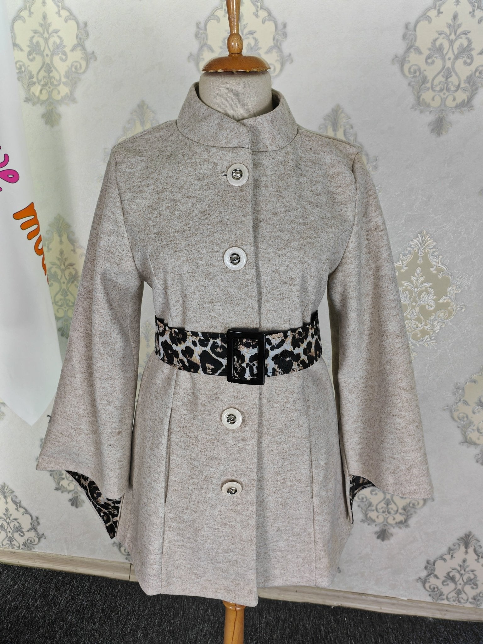 leopard lining Jacket Dsny6 - kewe