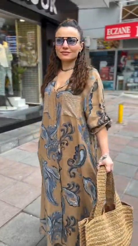 digital print dress ANDO5 - kewe