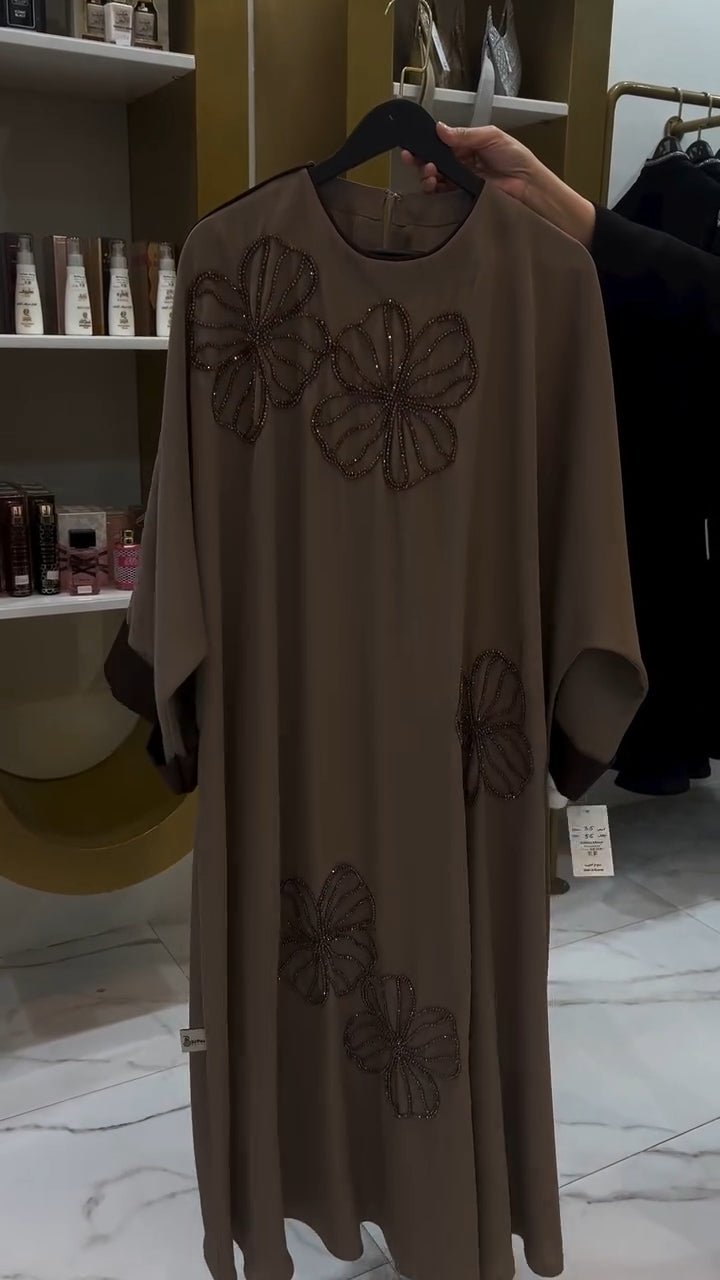 Silk Elegance Dress with stones SERAM - kewe