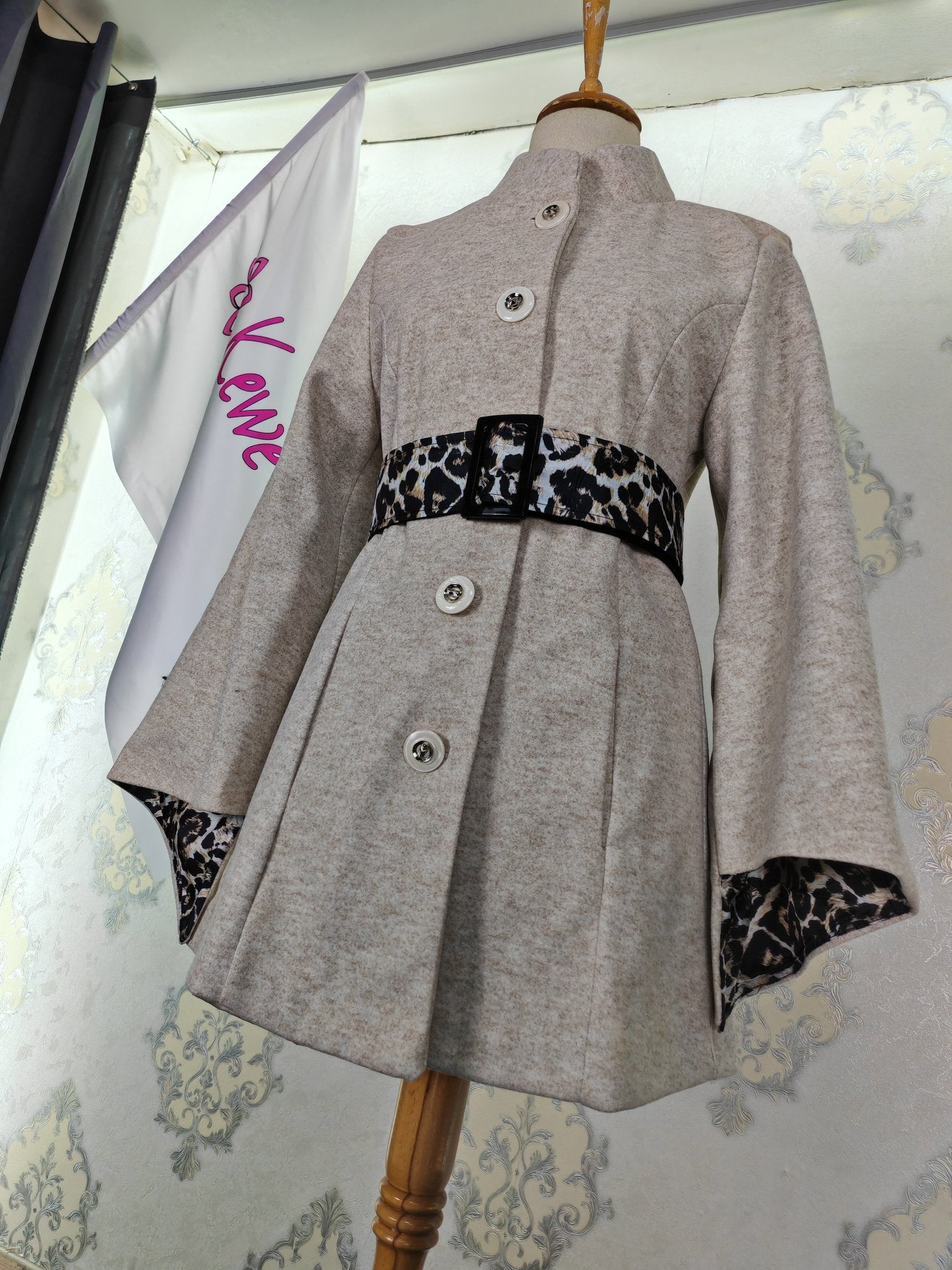 leopard lining Jacket Dsny6 - kewe