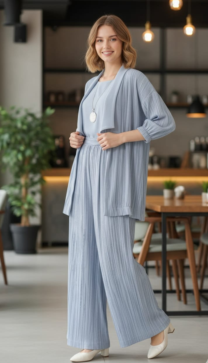 3 pieces sky blue set Smola7 - kewe