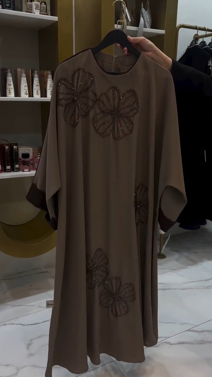Silk Elegance Dress with stones SERAM - kewe