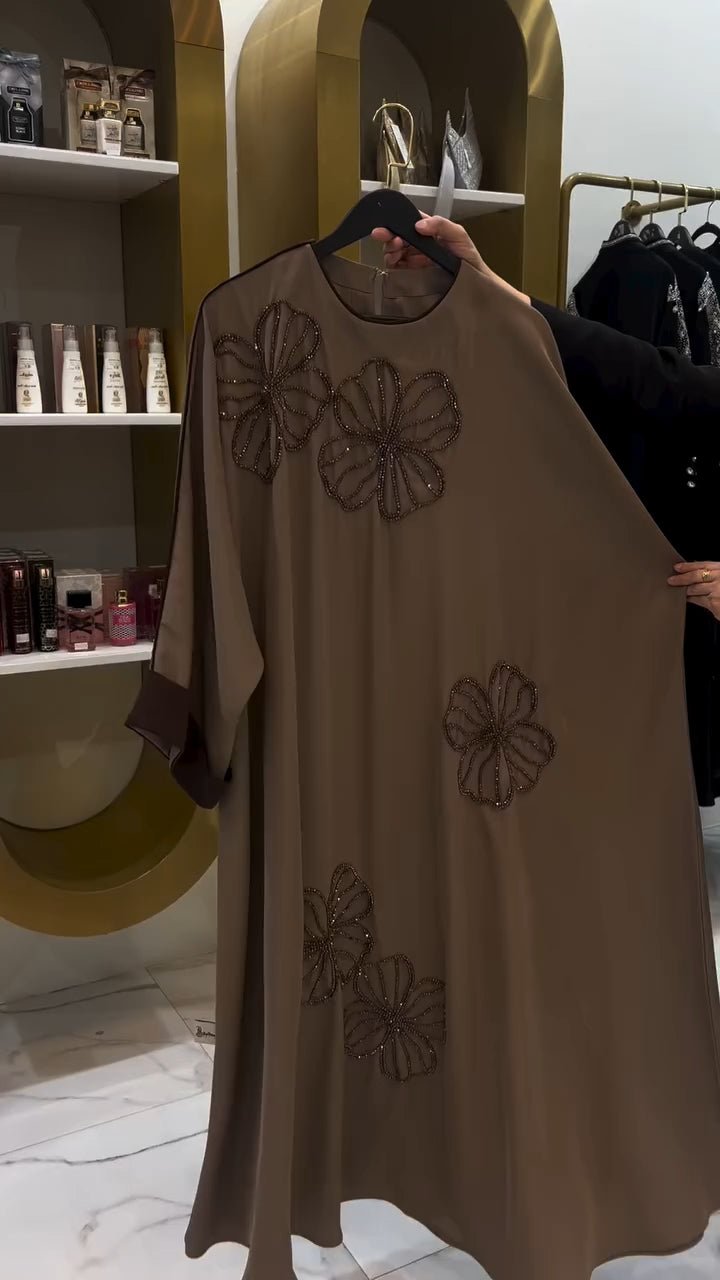 Silk Elegance Dress with stones SERAM - kewe