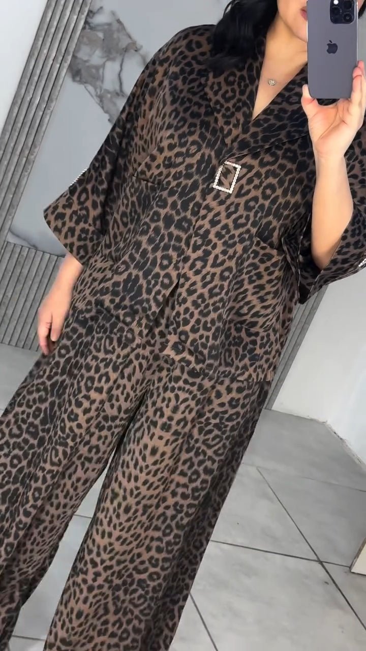 Leopard Print Two - Piece Set BCCB - kewe