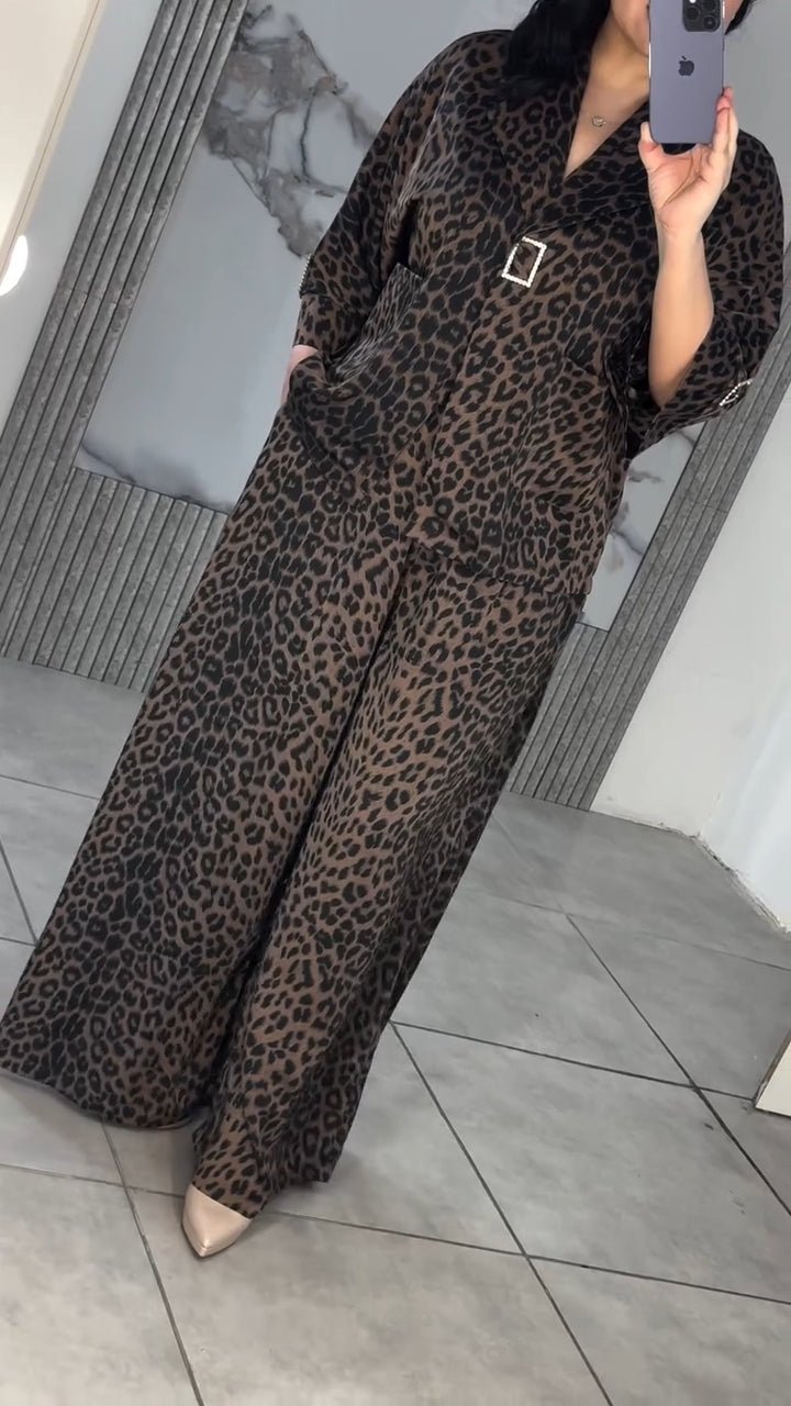 Leopard Print Two - Piece Set BCCB - kewe