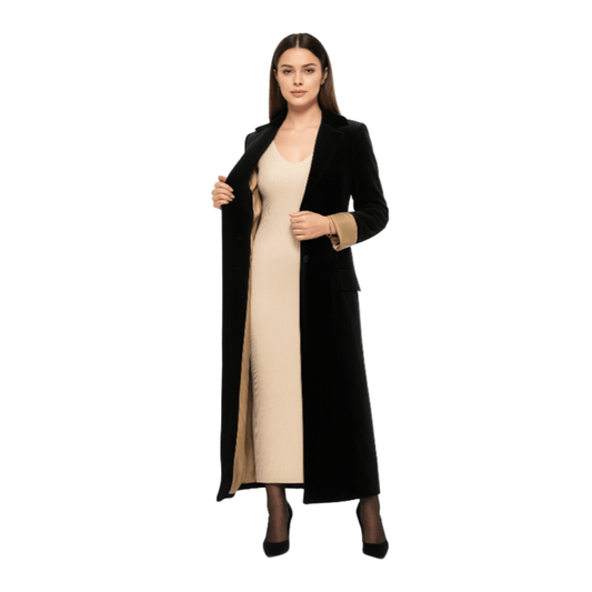 long Lined leather coat Twix8 - kewe