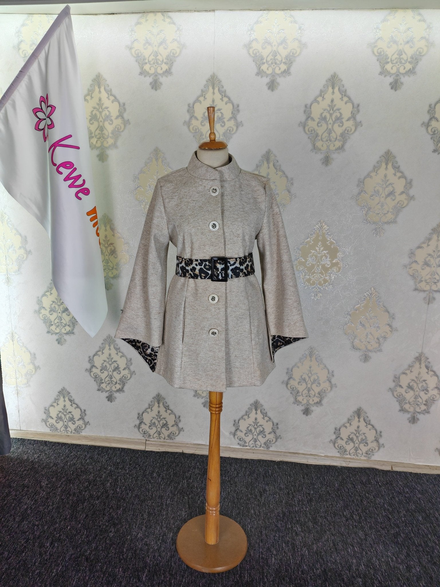 leopard lining Jacket Dsny6 - kewe